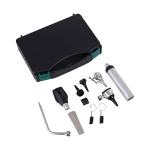 Veterinary Otoscope Ophthalmoscope Set Medical Manual Portable ENT Diagnostic <b>Instrument</b> with Fiber <b>Optic</b> Illumination - Product Image 2