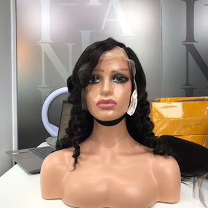 Vente en gros 100% perruque de cheveux Remy vietnamiens Super qualité vague profonde couleur noire naturelle tissage de cheveux humains de haute qualité - Product Image 6