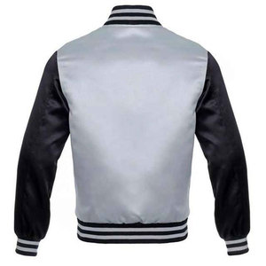 Veste universitaire en satin boutonnée pour homme, coupe classique, col rabattu, style décontracté, en polyester imperméable, haute qualité - Product Image 6