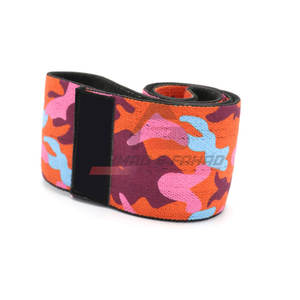 Bande de résistance colorée en tissu pour exercices de fitness et entraînement des hanches, résistance moyenne - Product Image 6