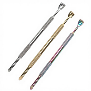 ที่ดันหนังกำพร้าคุณภาพสูง น้ำหนักเบา ใช้ซ้ำได้ ปลายสองด้าน ทำจากสแตนเลส สำหรับกำจัดหนังกำพร้าและผิวหนังที่ตายแล้ว ปรับแต่งได้ - Product Image 4