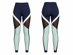 Leggings taille haute pour femme, nouveau design, respirants, antibactériens, confortables, en Spandex/Polyester, longueur intégrale, taille mi-haute - Product Image 4