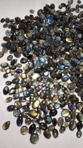 Natural AAA Multi Flash Labradorite Oval Calibrated Cabochon Loose Gemstone for Jewelry Making Ring Size Semiprecious <b>Stone</b> - Product Image 2