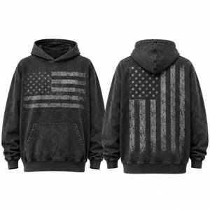 Sweat-shirt à capuche pour homme, coupe classique, 100% coton biologique, molleton, style décontracté estival, streetwear, poche avant, imprimé tie-dye avec lettres - Product Image 4