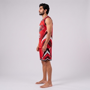 Uniforme de baloncesto duradero hecho con tela de primera calidad que ofrece movimiento flexible y rendimiento confiable en la cancha. - Product Image 6