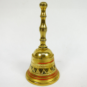 Campana Colgante Antigua de Latón Macizo con Asa en Forma de Lazo, Campana Tradicional Budista para Templo, Hogar, Altar y Decoración Zen - Product Image 6