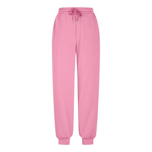 Survêtement femme de haute qualité, personnalisable, en tissu 100% coton, ensemble deux pièces avec fermeture éclair et doublure en polaire douce, style décontracté. - Product Image 2