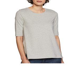 เสื้อยืดแขนสั้นทรงหลวมคุณภาพสูง ดีไซน์ใหม่สำหรับฤดูร้อน OEM ลายใหญ่  รับสกรีนโลโก้ แฟชั่นคอกลมสำหรับผู้หญิง - Product Image 1