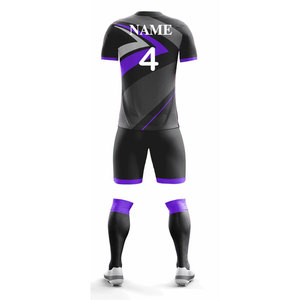 Football Uniform with Digital Print Customized Short Sleeve Matching Shorts Practice Wear Team Wear Club Uniform <b>Soccer</b> Suit - Product Image 6