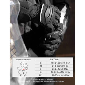 Guantes de Motociclismo de Cuero de Alta Calidad, Antideslizantes, de Protección Completa para los Dedos, para Deportes al Aire Libre, Ciclismo, Unisex - Product Image 6