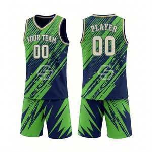 Maillot de basket-ball réversible personnalisé unisexe, séchage rapide, respirant, 100% polyester, vêtements de sport en mesh, impression par sublimation, logo personnalisé - Product Image 2