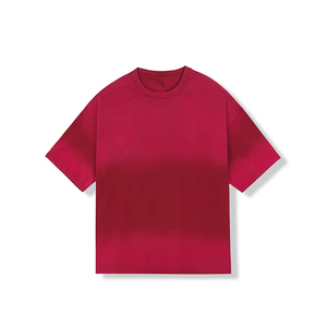 T-shirt personnalisé tie-dye en spirale 100% coton, coupe oversize, streetwear décontracté unisexe, été, vente en gros - Product Image 5