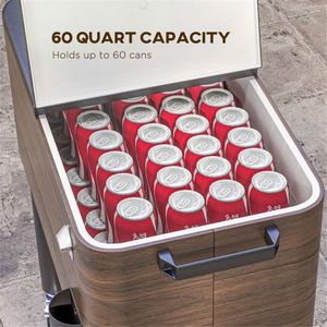 Carrito Enfriador para Fiestas al Aire Libre, Cubo de Hielo Premium para Reuniones Sociales - Product Image 6