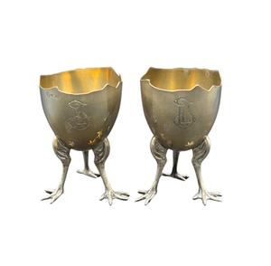 Custom Handmade Exclusive Design Brass <b>Egg</b> Cup Dinner Table Decorative Item Wholesale Supplier - Product Image 4