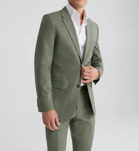 Costume Homme Vert Clair Sur Mesure, Vente en Gros, Élégance Moderne à Simple Boutonnage, Ensemble 2 Pièces de Haute Qualité à Prix Raisonnable - Product Image 4