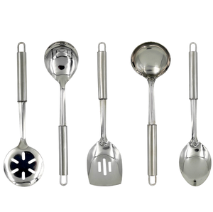 5-pcs Modern Kitchen Soup Ladle Skimmer Turner Spatula Shovel Spoon Kitchen <b>Utensils</b> <b>Set</b> At Affordable Budget - Product Image 1