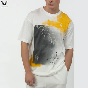 Camisetas de Hombre con Lavado Ácido a Precio Accesible, Tela Cómoda y Transpirable, Modernas y Casuales, Venta al Por Mayor, Tops de Manga Corta para Uso Diario - Product Image 2