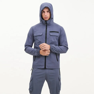 Conjunto Deportivo de Invierno para Hombre, Chaqueta Cortavientos Impermeable y Transpirable de Poliéster/Nailon Ligero, con Logotipo Personalizado, de Alta Calidad para Exteriores - Product Image 2