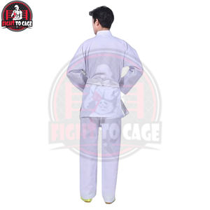 Tenues de BJJ Confortables Imprimées avec Logo Frontal Extensible, Respirantes, Légères en Polyester/Coton pour Arts Martiaux, Faible MOQ - Product Image 5