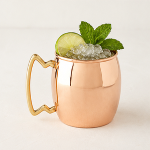 Mug à Moscow Mule 100% cuivre pur, best-seller, artisanal, en cuivre massif, résistant au ternissement, pour cocktails et bière - Product Image 2