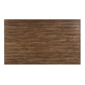 Set da Pranzo Stile Country Cherry 7 Pezzi, Tavolo Bianco e 6 Sedie con Schienale a Doppia X, Set da Pranzo Casual in Legno - Product Image 4