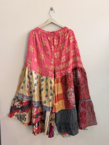 Hippie Wide Leg <b>Harem</b> Palazo <b>Pants</b> Vintage Kantha Pajama - Product Image 2