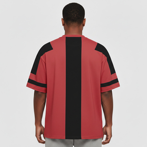 Men's Digital Printing T-<b>shirts</b> 100% Cotton 210GSM Eco-Friendly <b>Patchwork</b> Custom embroidered Logo O-Neck Loose Fit Tees - Product Image 3