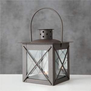 Ensemble de lanternes en acier inoxydable rose gold de luxe, porte-bougie en verre suspendu décoratif pour l'extérieur, pour mariage, décoration de la maison - Product Image 5