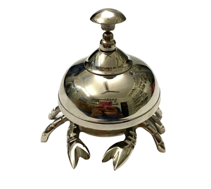 Antique Cast Aluminum Desk Bell <b>Crab</b> Design Decorative Service Bell Vintage Table Bell Hotel Restaurant Reception <b>Decor</b> - Product Image 4