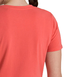 Camiseta de Manga Corta con Cuello en V para Mujer, Ecológica, 100% Algodón Orgánico, Sin Tejer, con Logotipo, Secado Rápido y Transpirable, Informal de Verano - Product Image 6