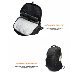 Sacs à dos de randonnée et de voyage pour hommes, couleur noire, imperméables, légers, grande capacité, pour ordinateur portable, pour garçons - Product Image 3