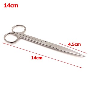 Tijeras Dentales de Punta Recta de Acero Inoxidable, Instrumento Médico y de Laboratorio para Cortar Suturas Quirúrgicas - Product Image 4