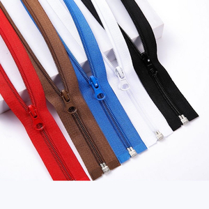 No. 5 and No. 7 Single-Slider 40cm-80cm Open-End Nylon <b>Zipper</b> for Garments - Product Image 6