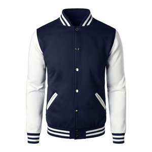 High Quality Best Wholesale Prices Casual Plain <b>Men</b> Varsity Jacket Trending Style New Arrival <b>Men</b> Varsity Jacket - Product Image 1