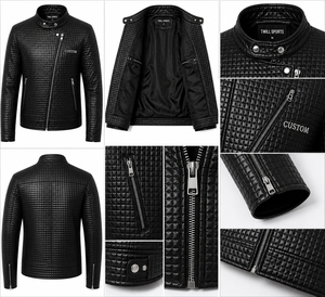New Arrival Men's Casual Zipper Style Leather <b>Jackets</b> <b>Slim</b> <b>Fit</b> Top Quality Men Genuine Leather <b>Jacket</b> for Man Outerwear - Product Image 5