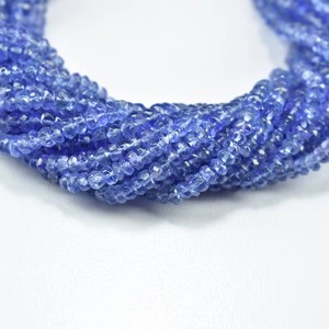 Natural Tanzanite Faceted Rondelle Gemstone Beads 3MM 4MM Tanzanite Beads Strand For Jewelry Making Wholesale Price Bulk Supply - Product Image 4