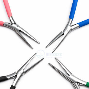 Pinzas de Acero Inoxidable de 7 Pulgadas, Ligeras y de Alta Calidad para Extensiones de Cabello con Anillos y Eslabones, Multifuncionales, 4 Piezas - Product Image 3