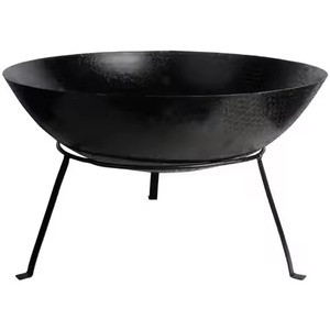 Brasero cylindrique en acier robuste, design moderne et minimaliste, pour extérieur et patio, compatible bois et charbon de bois - Product Image 6