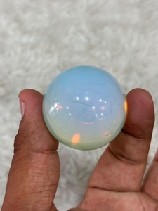 ลูกแก้วอาเกตลายลูกไม้สีครีมส้มและสีเทาที่มีลวดลายซับซ้อน ขัดเงาเป็นรูปทรงกลม พร้อมลวดลายตกแต่งที่โดดเด่น - Product Image 6