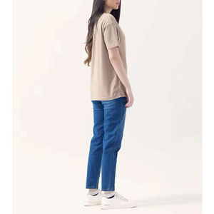 T-shirt en crochet pour femme, couleurs personnalisées, streetwear décontracté, printemps, 100% coton, anti-plis, style streetwear printemps-été - Product Image 4