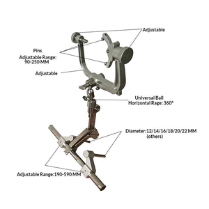 ชุดอุปกรณ์ยึดศีรษะแบบมายฟิลด์ พร้อมที่หนีบกระดูกศีรษะสำหรับการผ่าตัด คุณภาพสูง ใช้ซ้ำได้ ได้รับการรับรองมาตรฐาน CE - Product Image 2