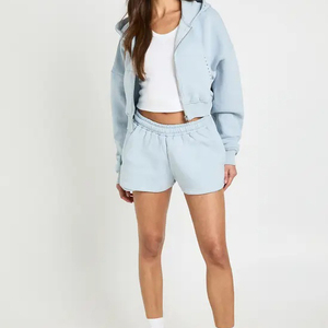 Ensemble haut et short en tricot rose à manches courtes, col rond, coupe régulière, vêtements décontractés d'été, respirant, imperméable, en coton, ensemble 2 pièces pour homme - Product Image 4