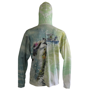 Chemise de pêche légère à capuche, protection solaire UPF 50, respirante, séchage rapide, vêtements de performance pour hommes - Product Image 6