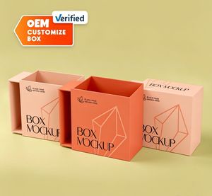 Caja de Regalo de Papel Personalizada de Lujo, Caja de Embalaje Deslizante Premium para Cosméticos, Joyería, Chocolate y Regalos - Product Image 1