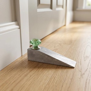 <b>Beads</b> <b>Art</b> Contemporary Wood Door Catch with Green Crystal Bubble Design Adjustable for Kitchen Furniture Handles - Product Image 4