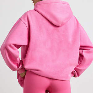 Hoodie oversize en molleton écologique personnalisé, tendance et de qualité supérieure, avec logo frontal, pour femmes, idéal pour l'hiver - Product Image 3