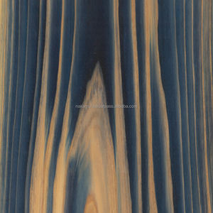 Chapa de Madera de Cedro Japonés Teñida en Azul de Alta Presión, Patentada, IRODORITAI VENEER VC-01-BL, Textura Lisa, Corte en Rodajas, Varias Longitudes - Product Image 1