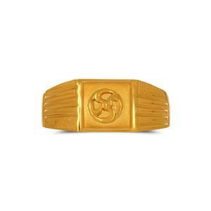 Regal Crest <b>Men's</b> Gold <b>Ring</b> Luxury Gold Finish Four Leaf Clover Signet <b>Ring</b> <b>for</b> <b>Men</b> Elegant Lucky Charm Statement <b>Ring</b> - Product Image 3