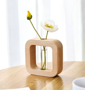 Florero de madera para decoración del hogar, sala de estar y oficina, de la colección hecha a mano. - Product Image 4