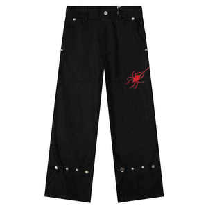 Pantalon cargo en jean mi-lourd délavé, respirant, écologique, grande taille pour femme, style vintage, polyester/coton – Meilleur prix, haute qualité - Product Image 3